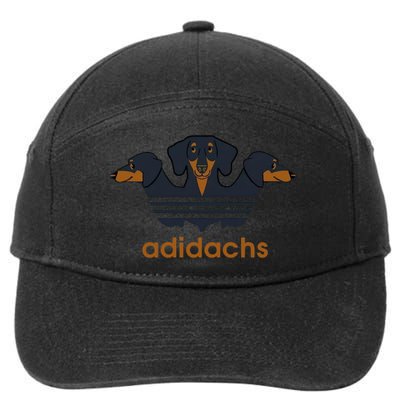 Adidachs Daschund, Daschund Lover Gift 7-Panel Snapback Hat