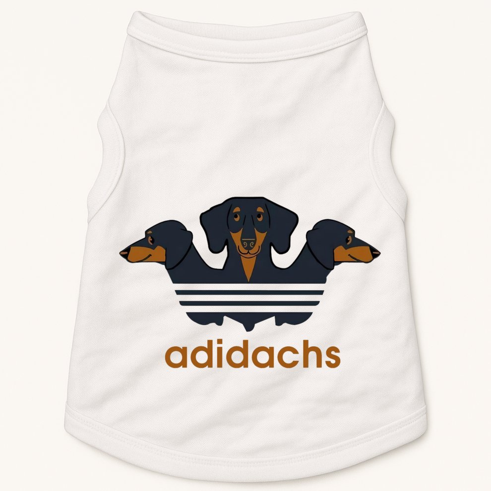 Adidachs Daschund, Daschund Lover Gift Doggie Tank