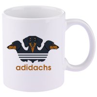 Adidachs Daschund, Daschund Lover Gift 11oz C Handle Ceramic Mug