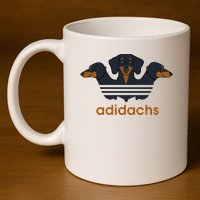 Adidachs Daschund, Daschund Lover Gift 11oz C Handle Ceramic Mug