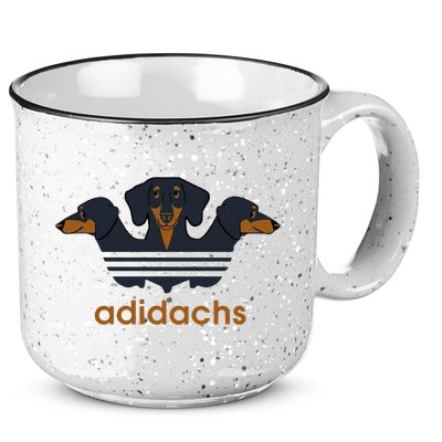 Adidachs Daschund, Daschund Lover Gift 15oz Campfire Ceramic Mug