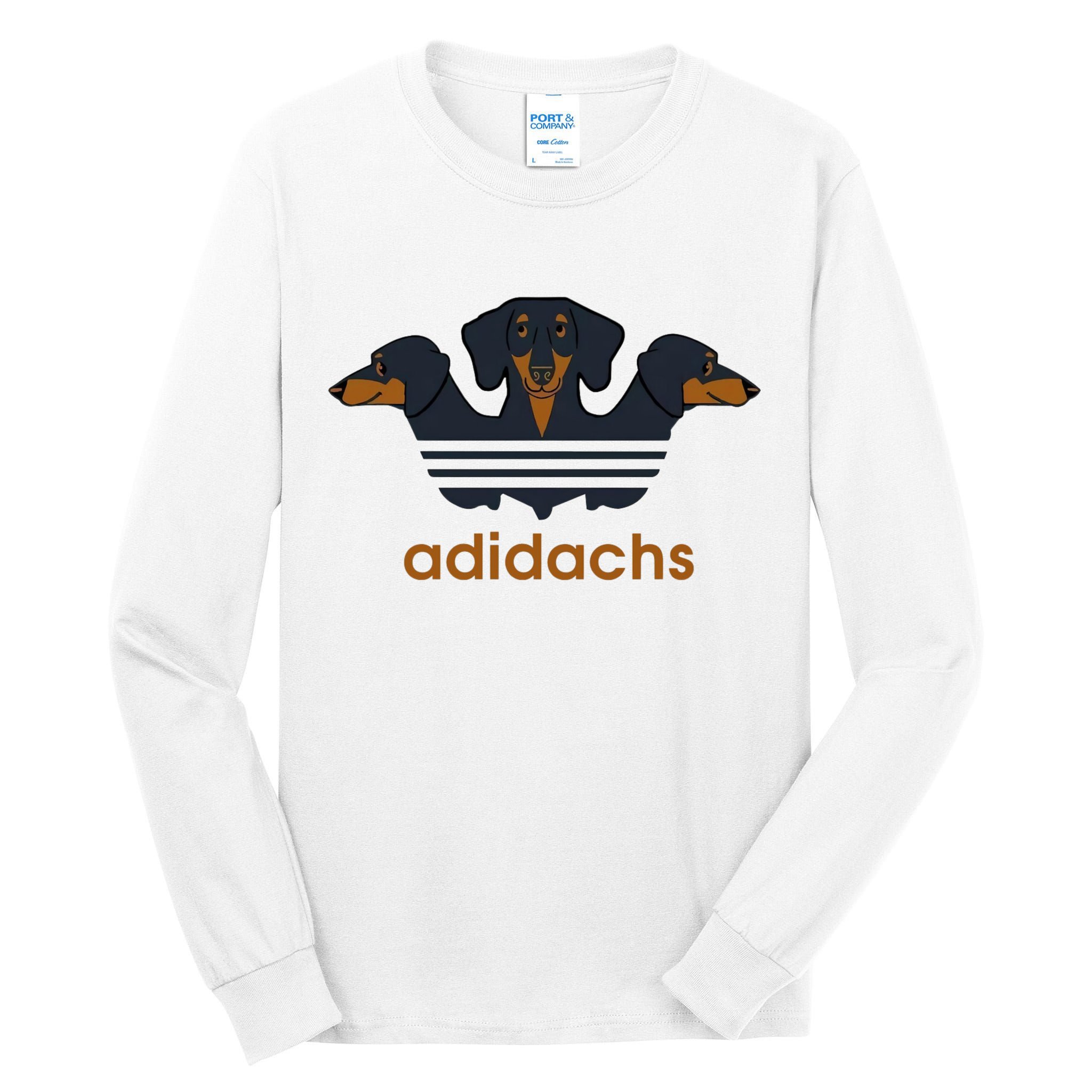 Adidachs Daschund, Daschund Lover Gift Tall Long Sleeve T-Shirt