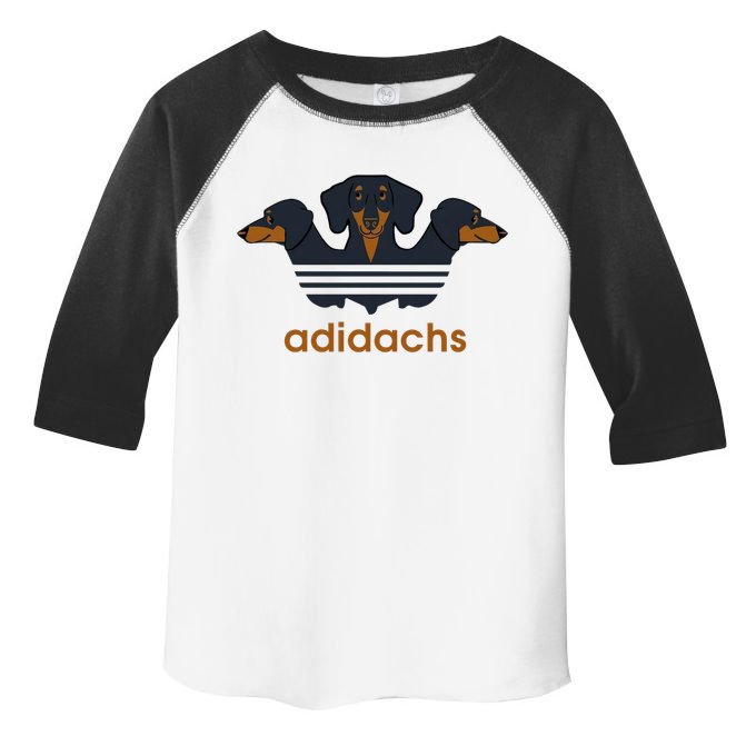 Adidachs Daschund, Daschund Lover Gift Toddler Fine Jersey T-Shirt
