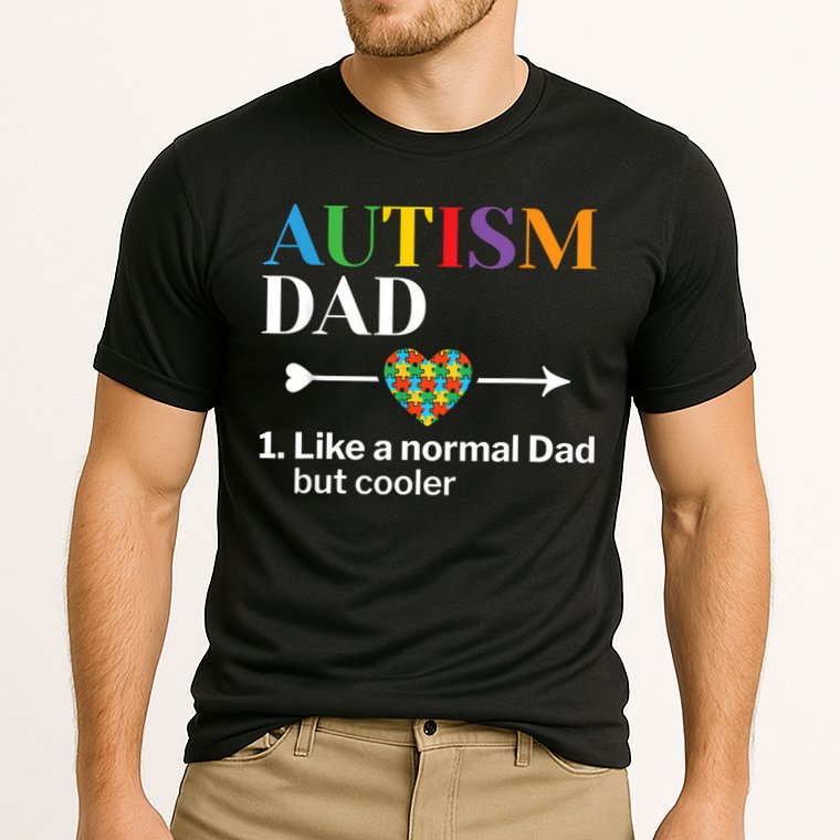 Autism Dad Definition World Autism Awareness Day Performance Shirt