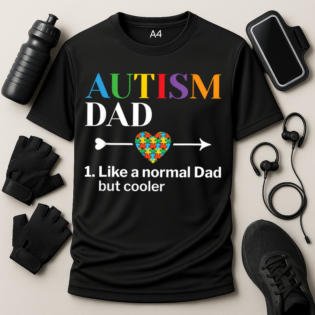 Autism Dad Definition World Autism Awareness Day Performance Shirt