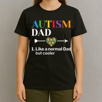 Autism Dad Definition World Autism Awareness Day T-Shirt