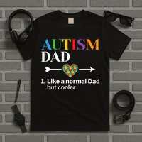 Autism Dad Definition World Autism Awareness Day T-Shirt
