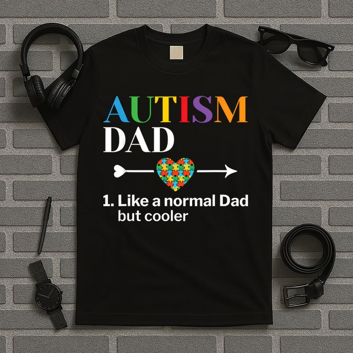 Autism Dad Definition World Autism Awareness Day T-Shirt