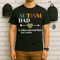 Autism Dad Definition World Autism Awareness Day T-Shirt