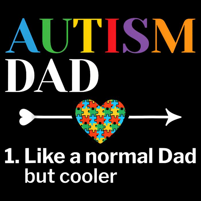 Autism Dad Definition World Autism Awareness Day T-Shirt