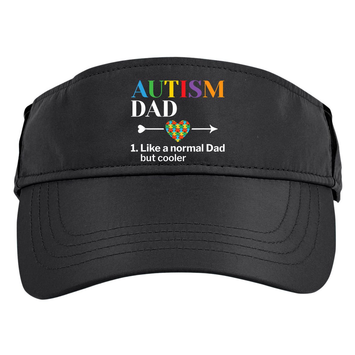 Autism Dad Definition World Autism Awareness Day Adult Drive Performance Visor