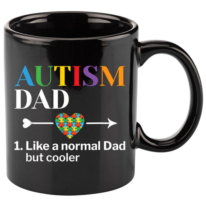 Autism Dad Definition World Autism Awareness Day 11oz C Handle Ceramic Mug