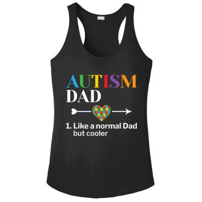Autism Dad Definition World Autism Awareness Day Ladies PosiCharge Competitor Racerback Tank