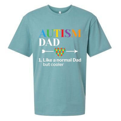Autism Dad Definition World Autism Awareness Day Sueded Cloud Jersey T-Shirt