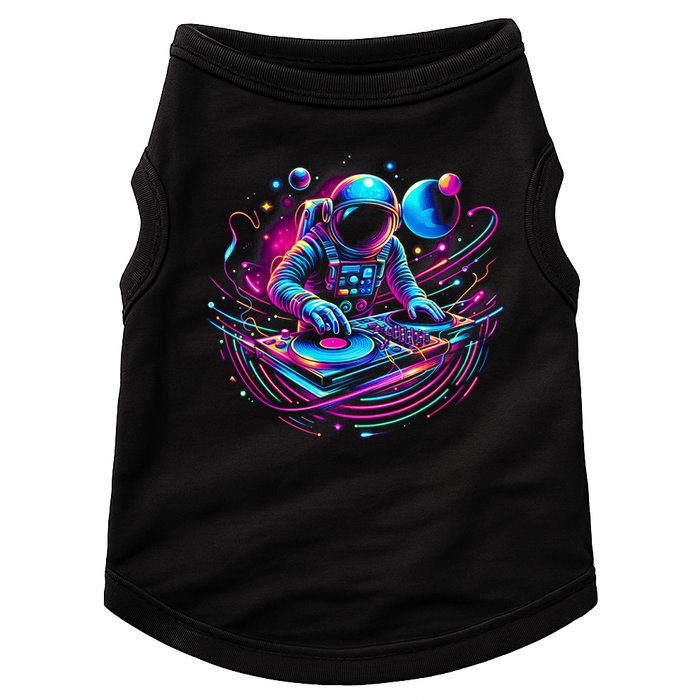 Astronaut Dj, Djing In Space, Music Lover Cool Graphic Doggie Tank