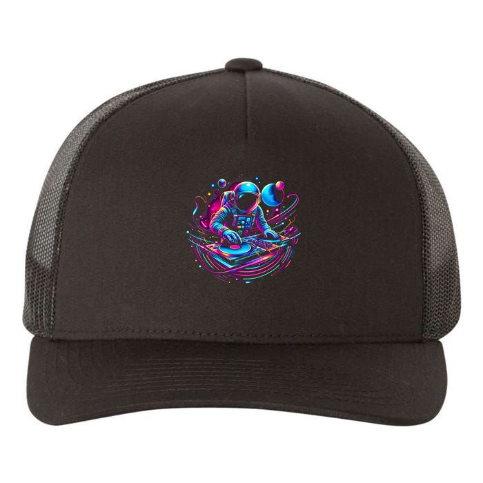 Astronaut Dj, Djing In Space, Music Lover Cool Graphic Yupoong Adult 5-Panel Trucker Hat