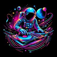 Astronaut Dj, Djing In Space, Music Lover Cool Graphic City Backpack