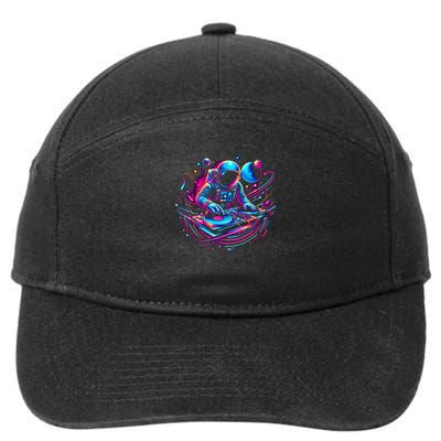 Astronaut Dj, Djing In Space, Music Lover Cool Graphic 7-Panel Snapback Hat
