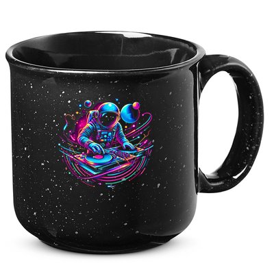 Astronaut Dj, Djing In Space, Music Lover Cool Graphic 15oz Campfire Ceramic Mug