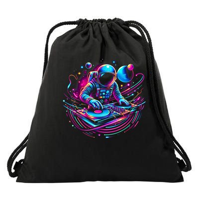 Astronaut Dj, Djing In Space, Music Lover Cool Graphic Drawstring Bag