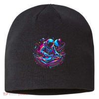 Astronaut Dj, Djing In Space, Music Lover Cool Graphic Sustainable Beanie