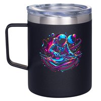 Astronaut Dj, Djing In Space, Music Lover Cool Graphic 12oz Stainless Steel Coffee Mug