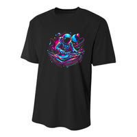 Astronaut Dj, Djing In Space, Music Lover Cool Graphic Youth Performance Sprint T-Shirt