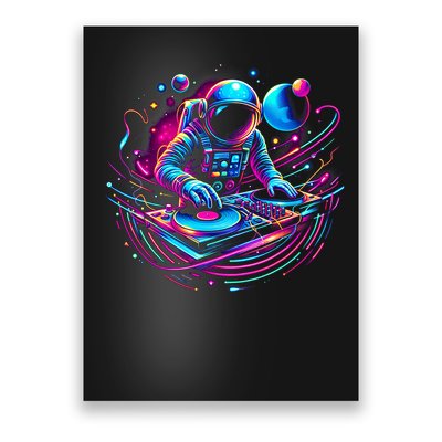 Astronaut Dj, Djing In Space, Music Lover Cool Graphic Poster