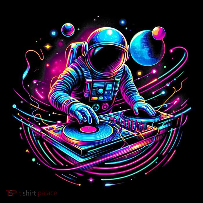 Astronaut Dj, Djing In Space, Music Lover Cool Graphic Toddler Hoodie