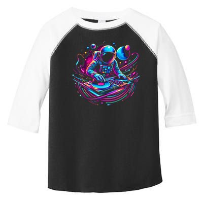 Astronaut Dj, Djing In Space, Music Lover Cool Graphic Toddler Fine Jersey T-Shirt
