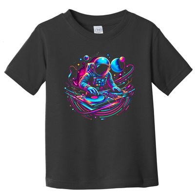 Astronaut Dj, Djing In Space, Music Lover Cool Graphic Toddler T-Shirt