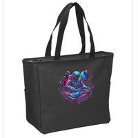 Astronaut Dj, Djing In Space, Music Lover Cool Graphic Zip Tote Bag