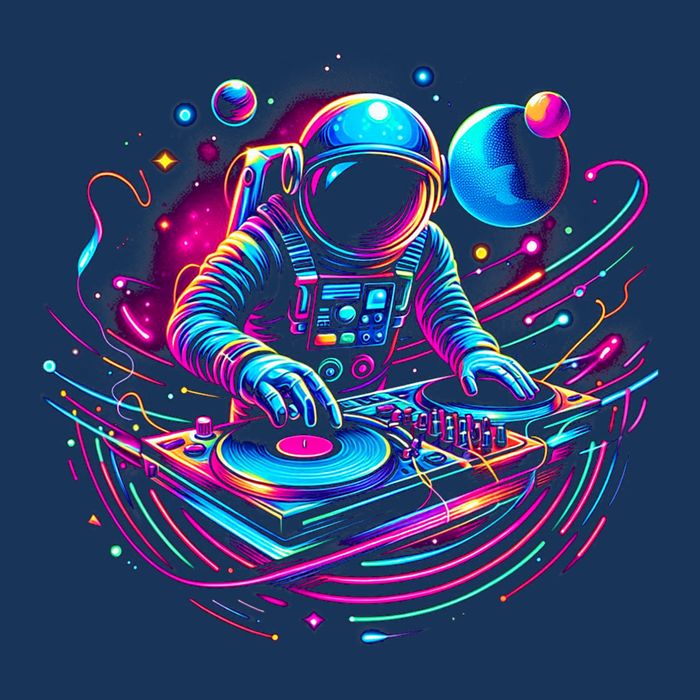 Astronaut Dj, Djing In Space, Music Lover Cool Graphic Infant Baby Jersey Bodysuit
