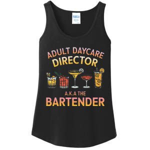 Adult Daycare Director A.K.A The Bartender Mixer Ladies Essential Tank