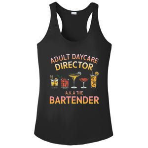 Adult Daycare Director A.K.A The Bartender Mixer Ladies PosiCharge Competitor Racerback Tank