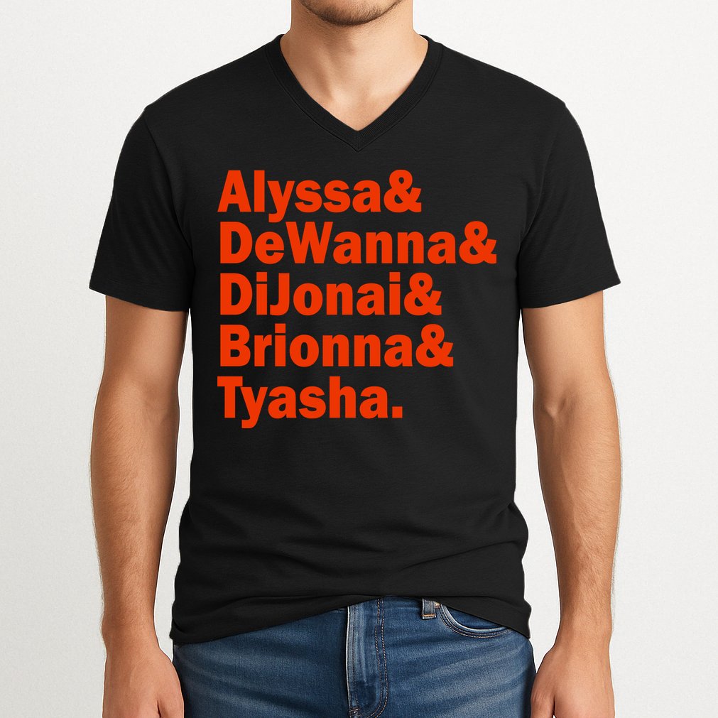 Alyssa & Dewanna & Dijonai & Brionna & Tyasha V-Neck T-Shirt