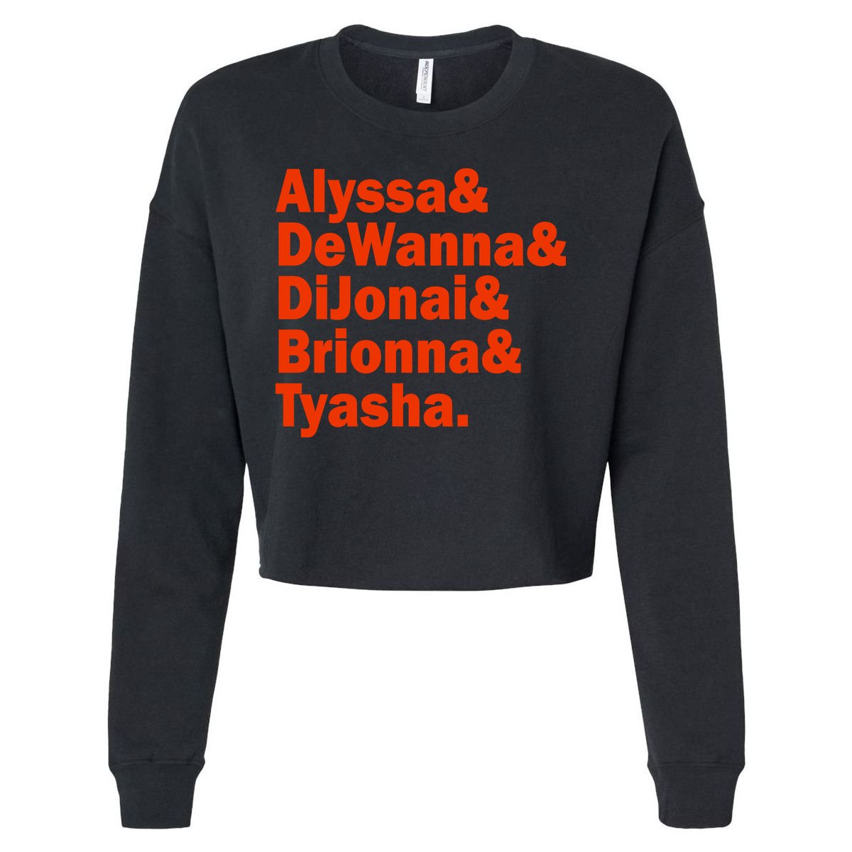 Alyssa & Dewanna & Dijonai & Brionna & Tyasha Cropped Pullover Crew