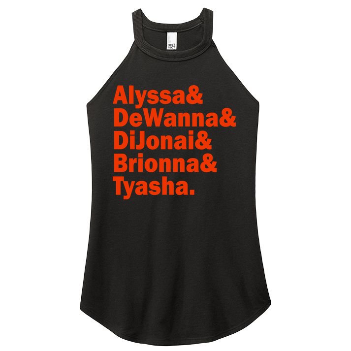 Alyssa & Dewanna & Dijonai & Brionna & Tyasha Women's Perfect Tri Rocker Tank