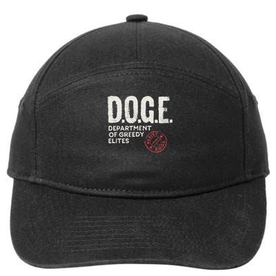 Anti Doge D.o.g.e. Real Meaning Definition 7-Panel Snapback Hat