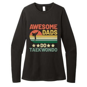 Awesome Dads Do Taekwondo Player Martial Arts Tkd Gift Womens CVC Long Sleeve Shirt