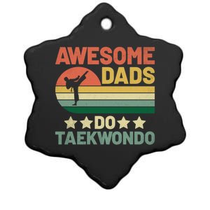 Awesome Dads Do Taekwondo Player Martial Arts Tkd Gift Ceramic Star Ornament