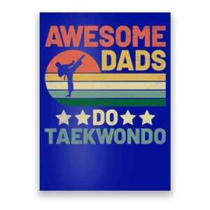 Awesome Dads Do Taekwondo Player Martial Arts Tkd Gift Poster