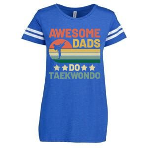 Awesome Dads Do Taekwondo Player Martial Arts Tkd Gift Enza Ladies Jersey Football T-Shirt