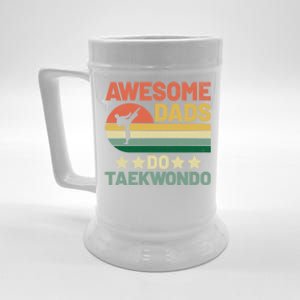 Awesome Dads Do Taekwondo Player Martial Arts Tkd Gift Beer Stein