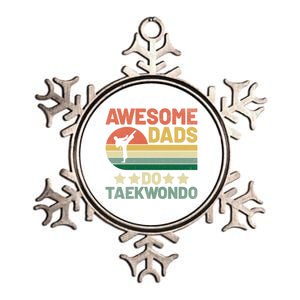 Awesome Dads Do Taekwondo Player Martial Arts Tkd Gift Metallic Star Ornament