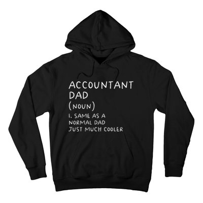 Accountant Dad Definition Funny Accounting Hoodie