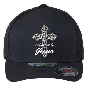 Addicted To Jesus Flexfit Unipanel Trucker Cap