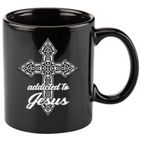 Addicted To Jesus 11oz C Handle Ceramic Mug