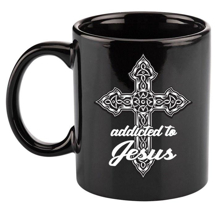 Addicted To Jesus 11oz C Handle Ceramic Mug