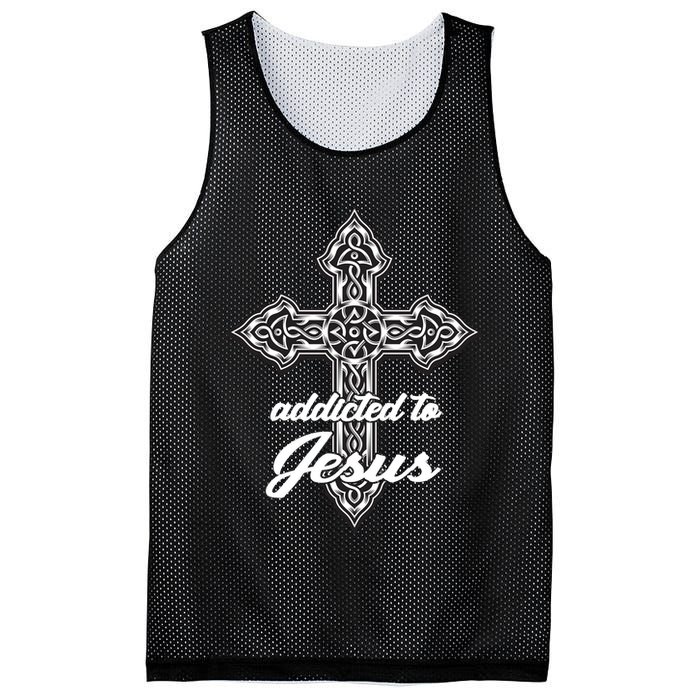 Addicted To Jesus Mesh Reversible Basketball Jersey Tank